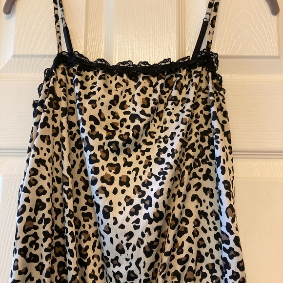 Leopard Print, Shortie 1-Piece P.J. - Picture 2 of 10
